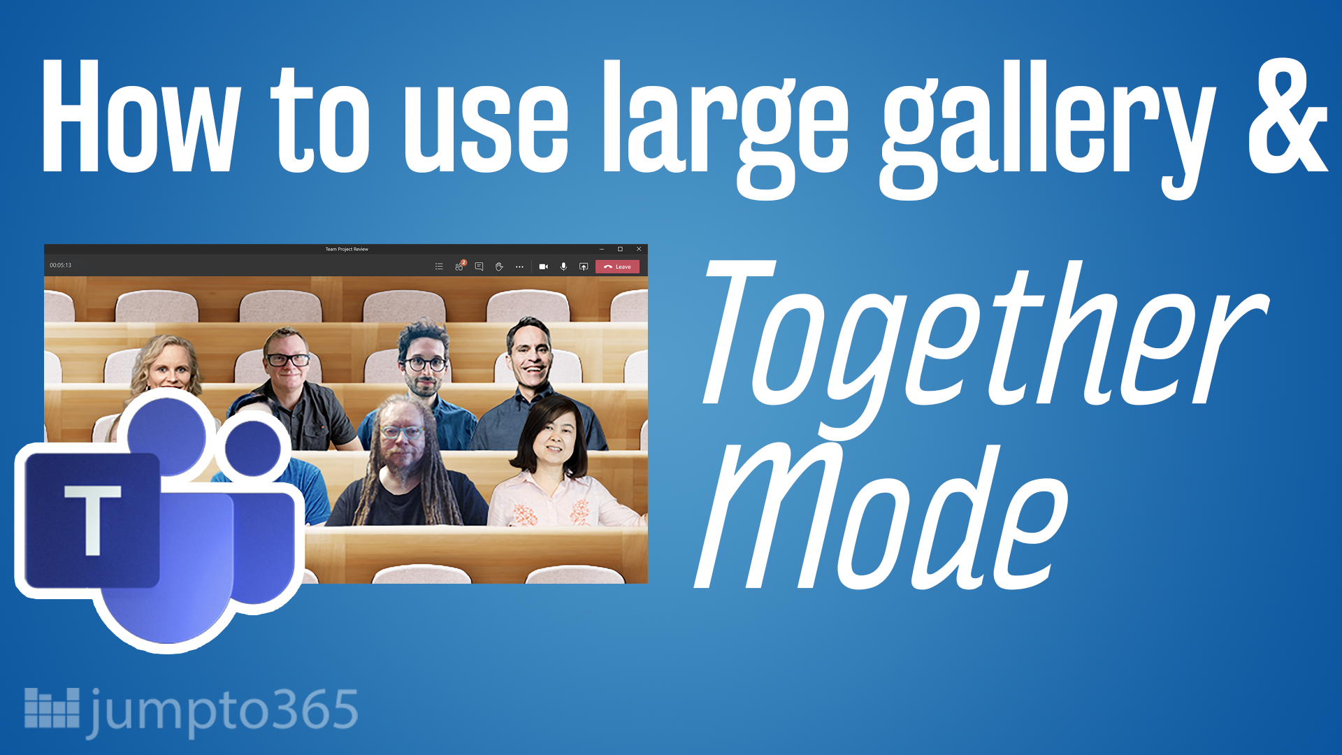 How to use Together Mode and large gallery view in Microsoft Teams